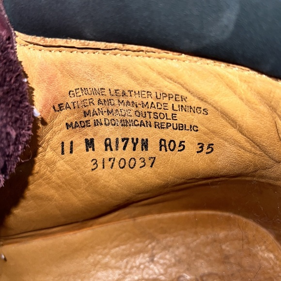 Timberland Boots Maroon Sz 11 - Picture 4 of 5